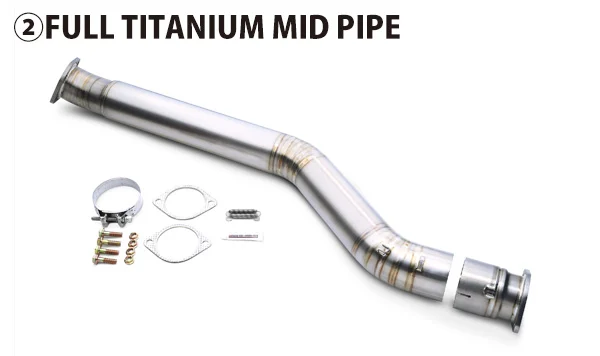 Tomei ExPreme Ti Full Titanium Mid Pipe Kit - JZA80 Toyota Supra MK4