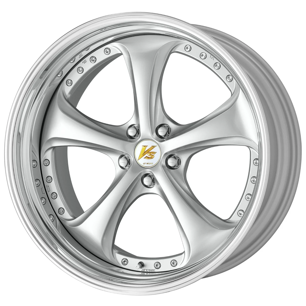 WORK VS-KF # 20x12.5 -11 5x114.3 Light Gray Silver (T Disk) (Step Rim)