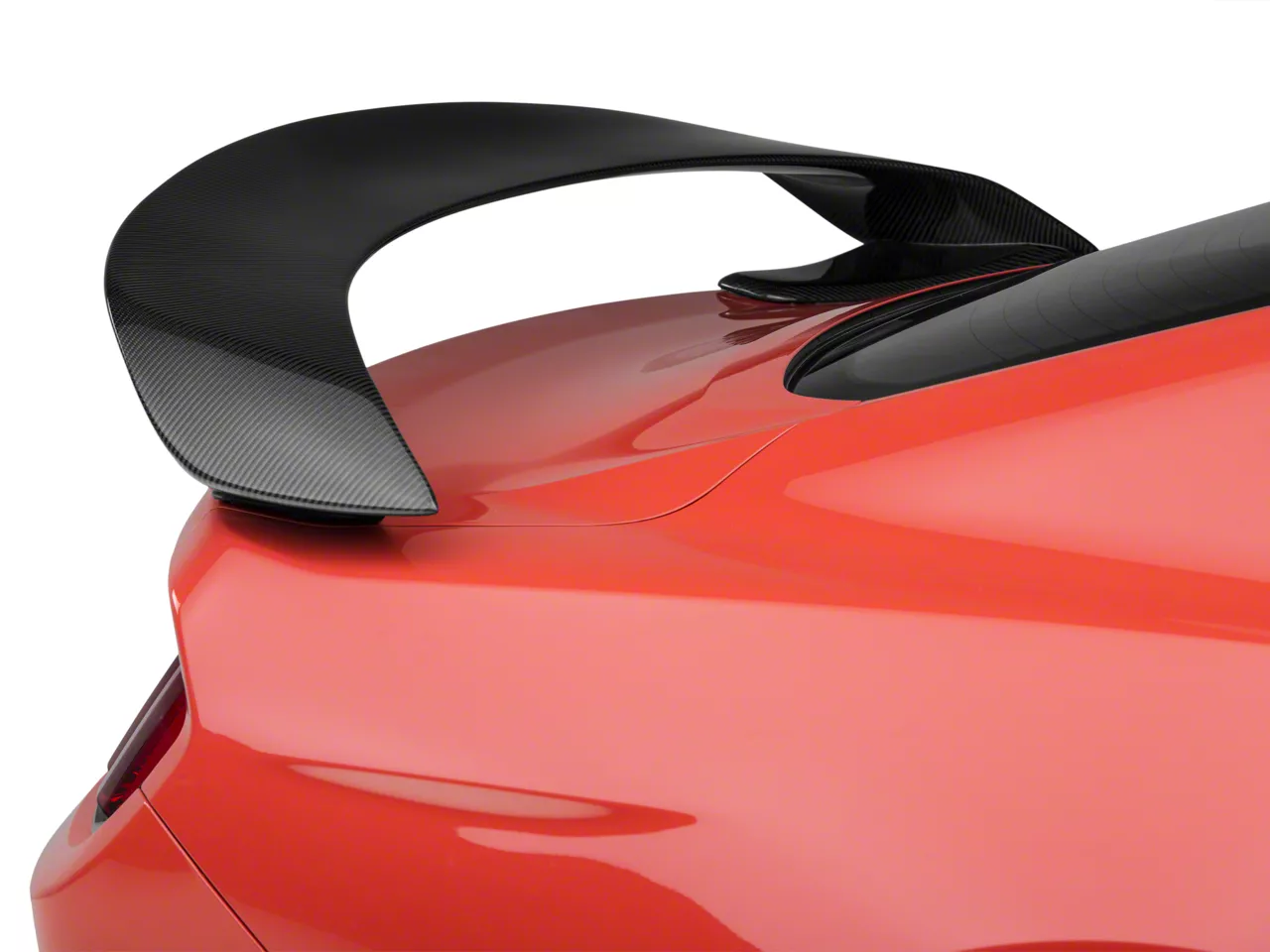Anderson Composites Type-GR GT350R Style Rear Spoiler; Carbon Fiber (15-23 Mustang Fastback)