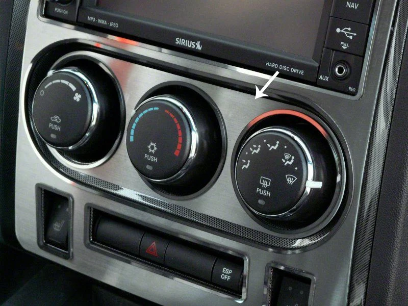 Brushed A/C Control Trim Plate (08-14 Challenger)