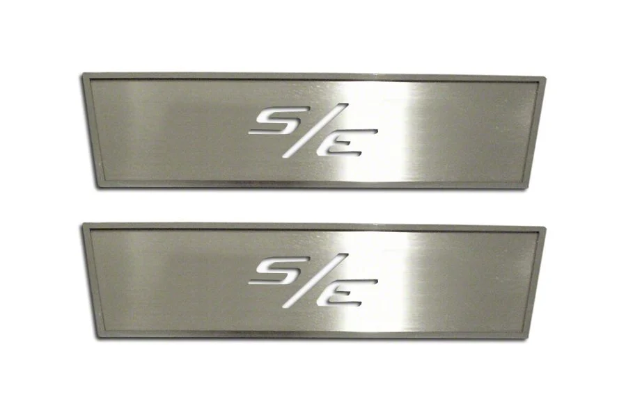 Brushed Door Badge Plate with SE Logo (08-14 Challenger)