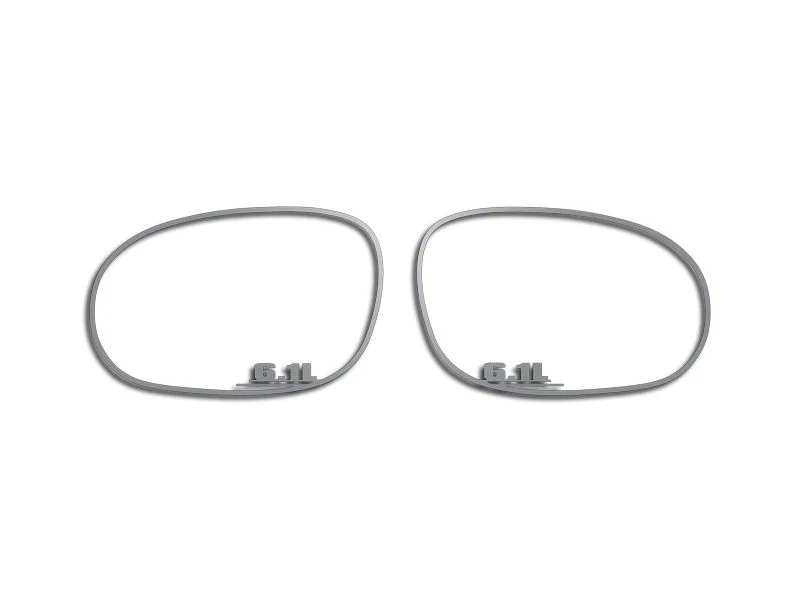 Brushed Side Mirror Trim with 6.1L Logo (08-14 Challenger)