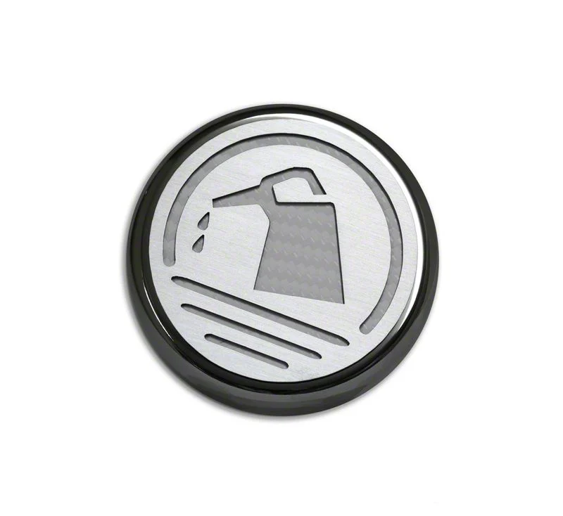 Executive Series Engine Cap Covers; White Carbon Fiber Inlay (05-09 Mustang GT, V6)