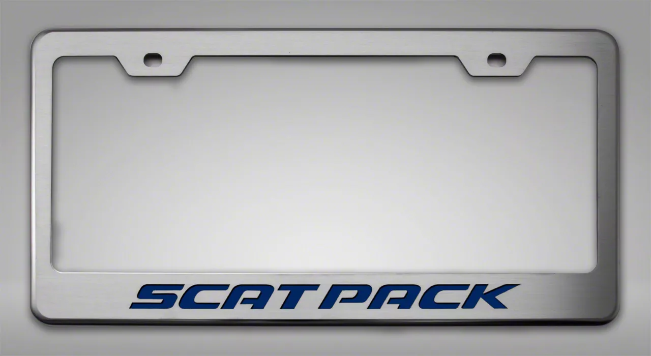 Illuminated License Plate Frame with Scat Pack Logo
