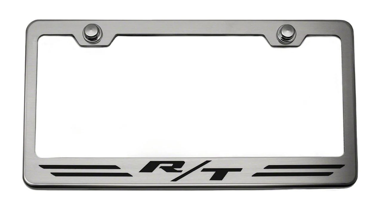 License Plate Frame with R/T Logo (Universal; Some Adaptation May Be Required)