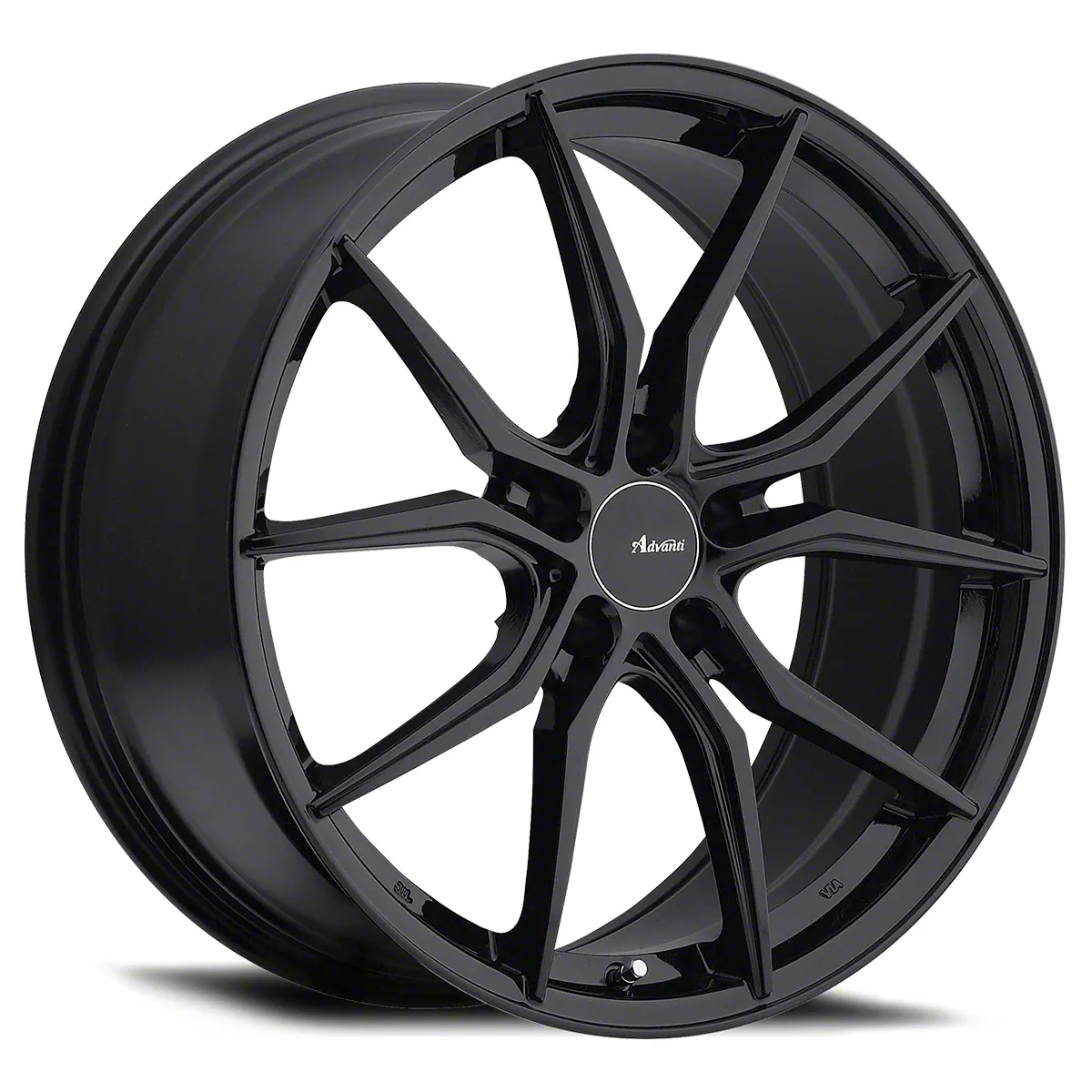 Advanti Hybris Gloss Black Wheel; 18x8; 35mm Offset (10-14 Mustang GT w/o Performance Pack, V6)