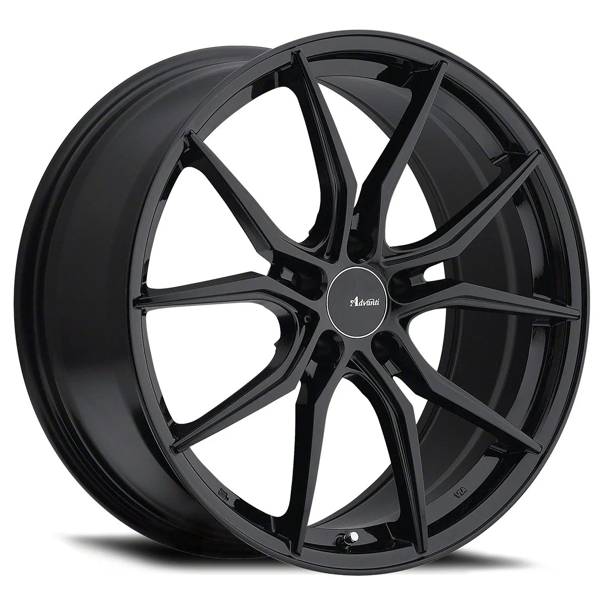 Advanti Hybris Gloss Black Wheel; 17x7.5; 36mm Offset (11-23 AWD Charger)