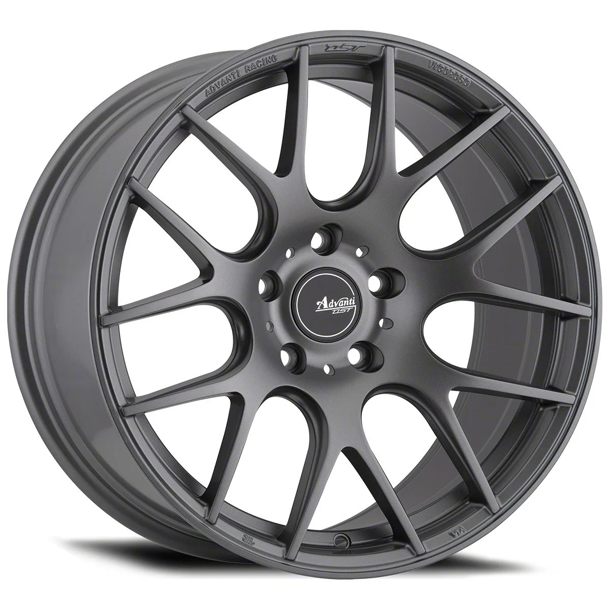 Advanti Vigoroso V1 Matte Grey Wheel; Front Only; 19x8.5; 35mm Offset (20-26 Corvette C8 Stingray)