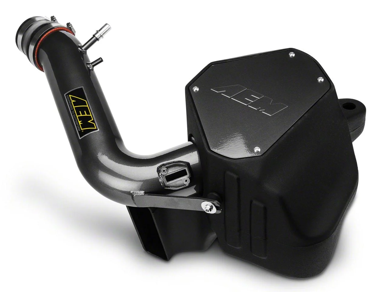 AEM Induction Brute Force Cold Air Intake; Gunmetal Gray (11-14 Mustang V6)