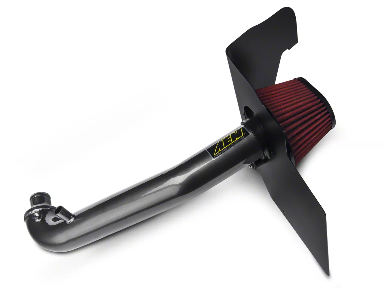 AEM Induction Brute Force Cold Air Intake; Gunmetal Gray (15-17 Mustang EcoBoost)