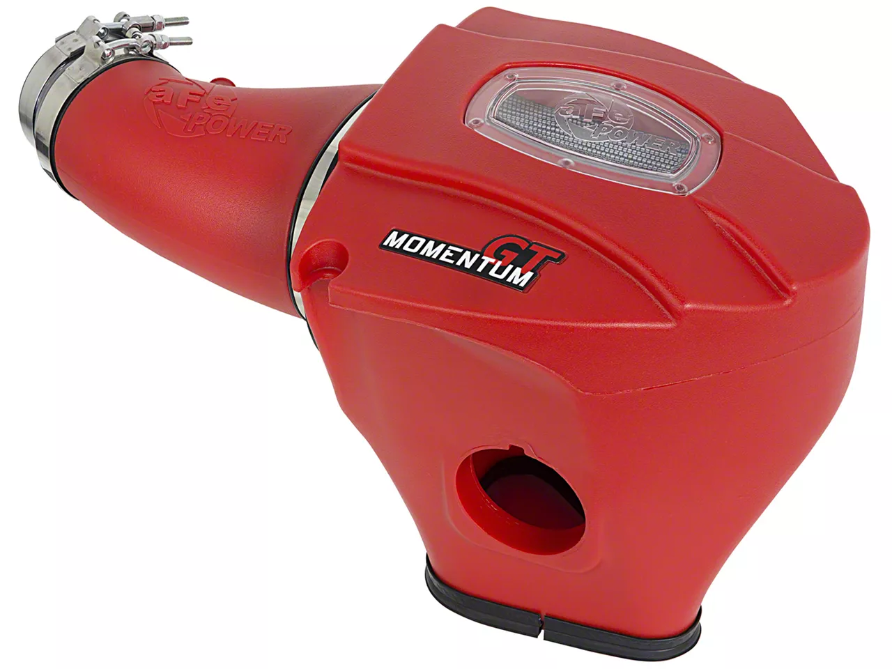 AFE Momentum GT Cold Air Intake with Pro DRY S Filter; Red (11-23 6.4L HEMI Challenger w/o Shaker Hood)
