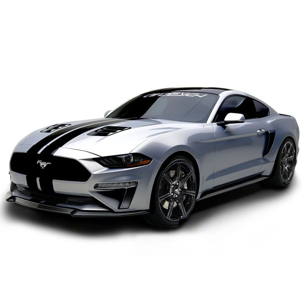 Air Design Light Styling Kit with Quarter Window Louvers; Satin Black (18-23 Mustang GT Fastback, EcoBoost Fastback)
