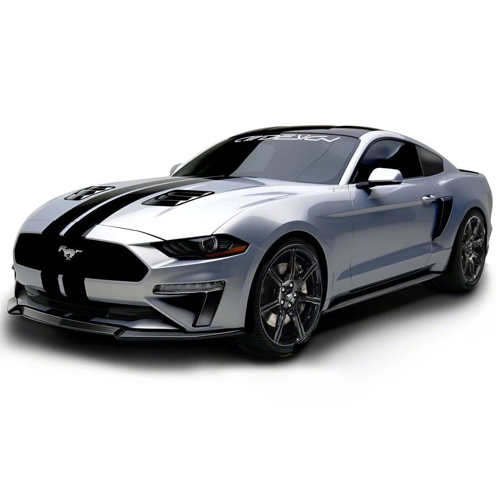 Air Design Light Styling Kit with Quarter Window Scoops; Satin Black (18-23 Mustang GT Fastback, EcoBoost Fastback)