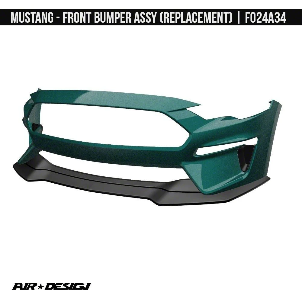 Air Design Replacement Front Bumper; Unpainted (18-23 Mustang GT, EcoBoost)