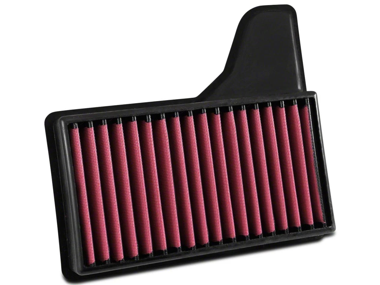 Airaid Direct Fit Replacement Air Filter; Red SynthaMax Dry Filter (15-23 Mustang GT, EcoBoost, V6)