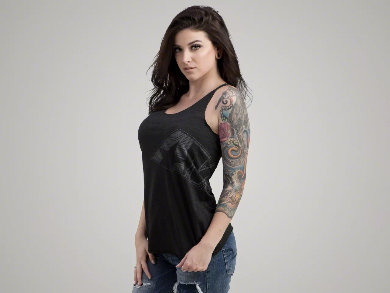 Women's AM Honeycomb Racerback Tank Top