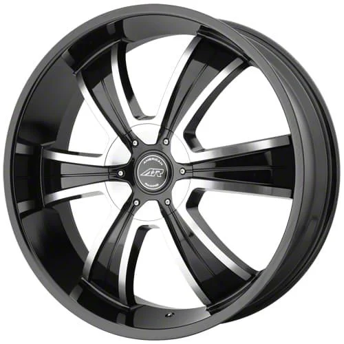 American Racing AR894 Gloss Black Machined Wheel; 18x8; 15mm Offset (06-10 RWD Charger)