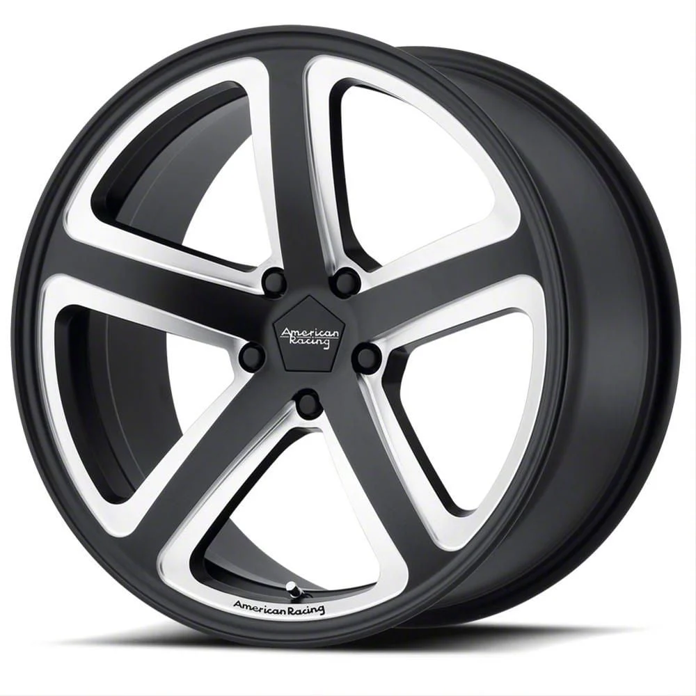 American Racing Hot Lap Satin Black Milled Wheel; 18x8; 15mm Offset (06-10 RWD Charger)