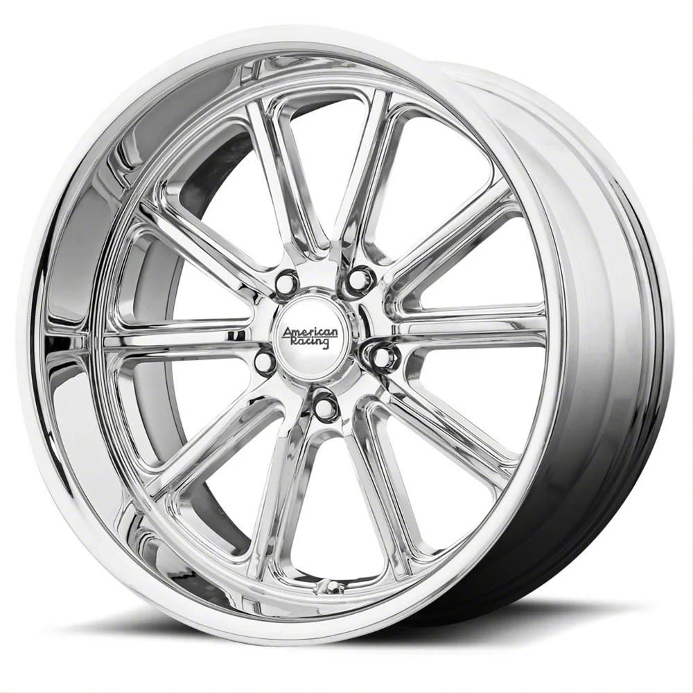 American Racing Rodder Chrome Wheel; 18x8; 15mm Offset (06-10 RWD Charger)