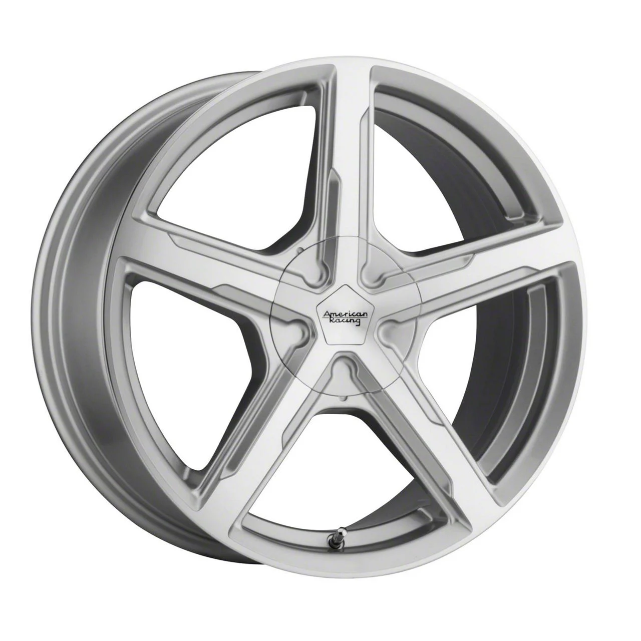 American Racing Trigger Silver Machined Wheel; 18x8; 15mm Offset (06-10 RWD Charger)