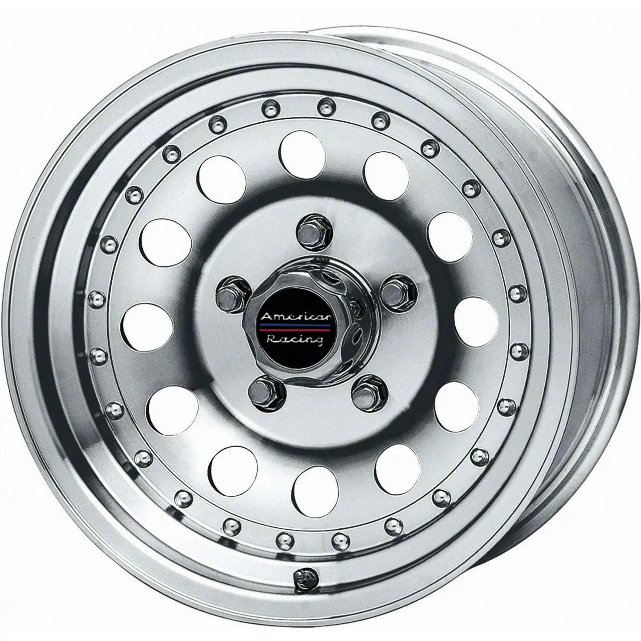American Racing AR62 Outlaw II Machined 6-Lug Wheel; 17x8; 30mm Offset (07-14 Yukon)