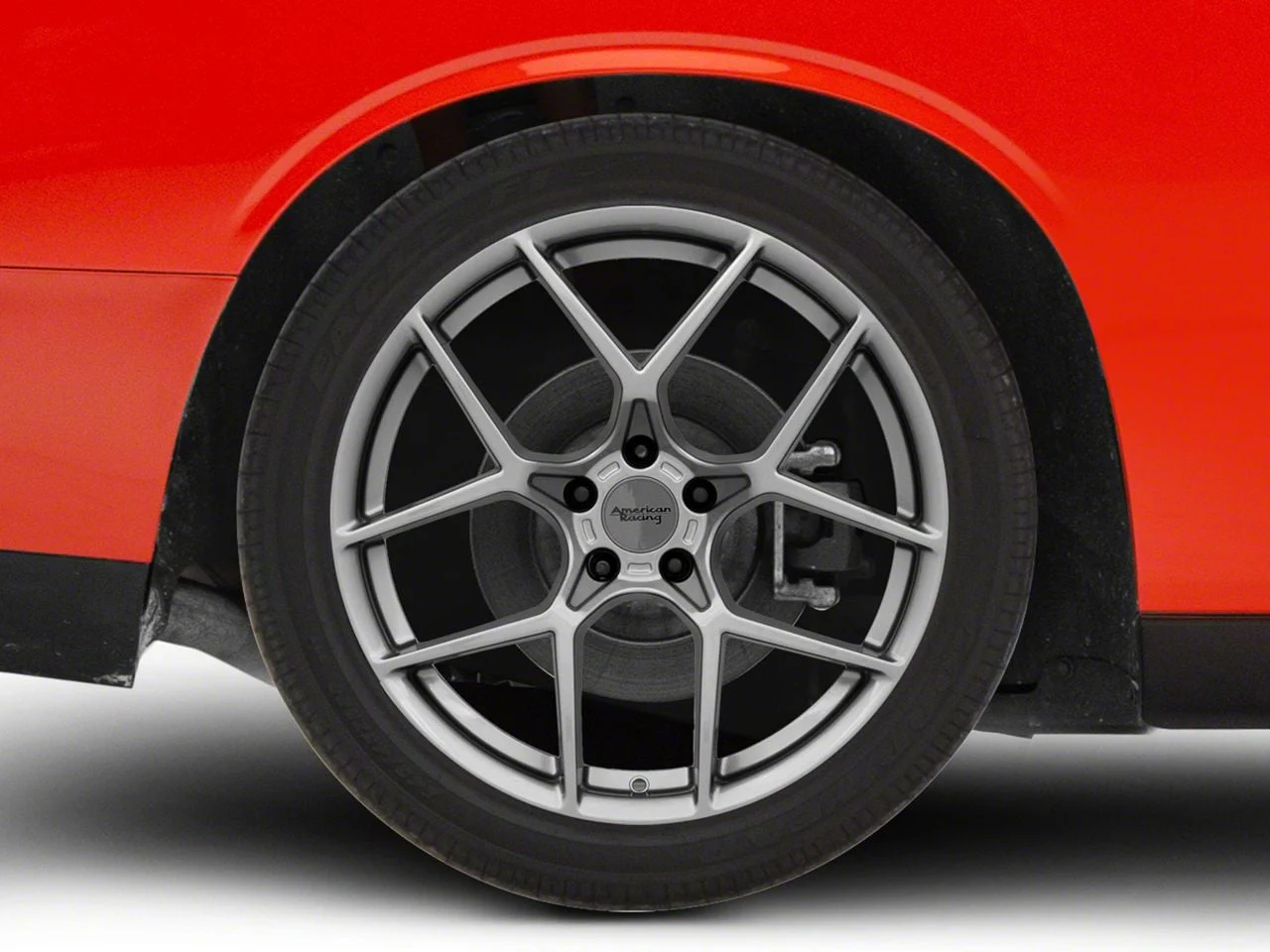 American Racing Crossfire Graphite Wheel; Rear Only; 20x10.5; 25mm Offset (08-23 RWD Challenger, Excluding Widebody)
