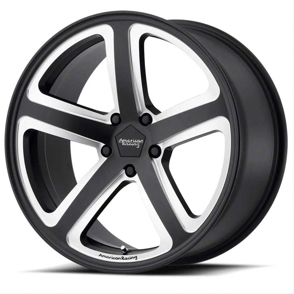 American Racing Hot Lap Satin Black Milled Wheel; 18x8; 15mm Offset (11-23 RWD Charger, Excluding Widebody)