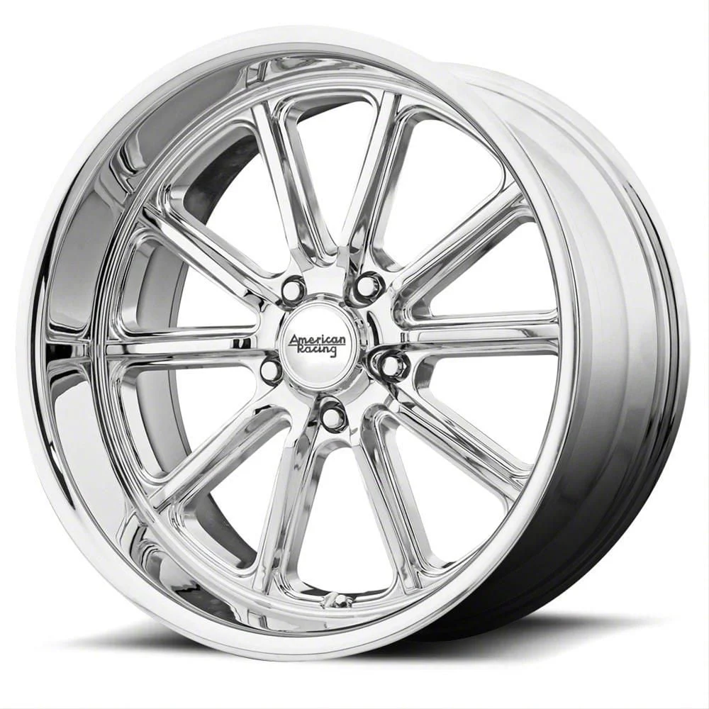 American Racing Rodder Chrome Wheel; 18x8; 15mm Offset (11-23 RWD Charger, Excluding Widebody)