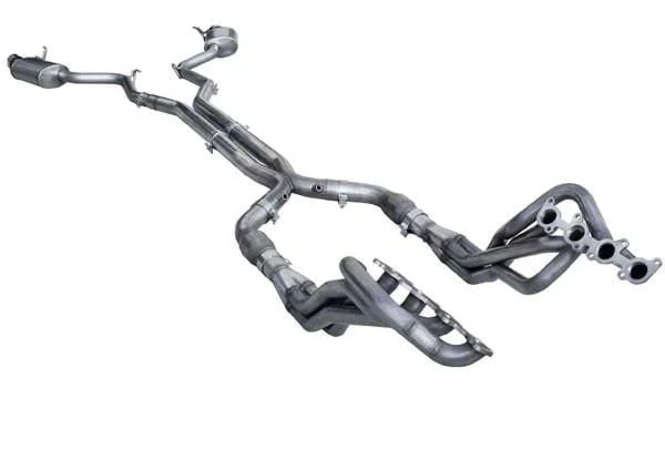 American Racing Headers 1-3/4-Inch Long Tube Catted Headers with X-Pipe and Pure Thunder Cat-Back Exhaust (15-17 Mustang GT)