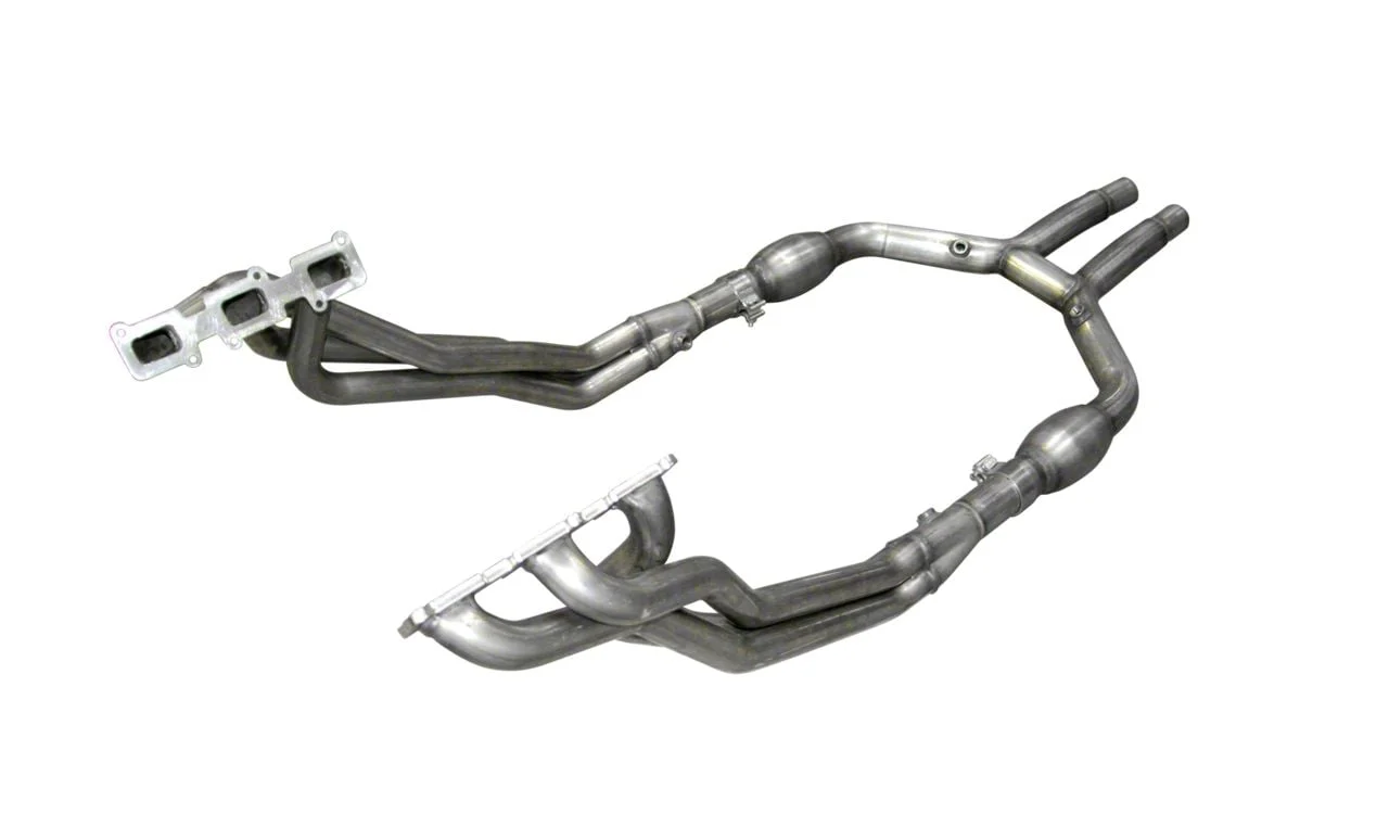 American Racing Headers 1-3/4-Inch Long Tube Headers with Catted H-Pipe (11-14 Mustang V6)