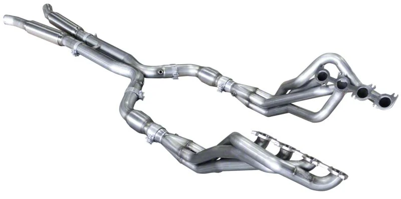 American Racing Headers 1-7/8-Inch Catted Long Tube Headers with X-Pipe (15-20 Mustang GT350)