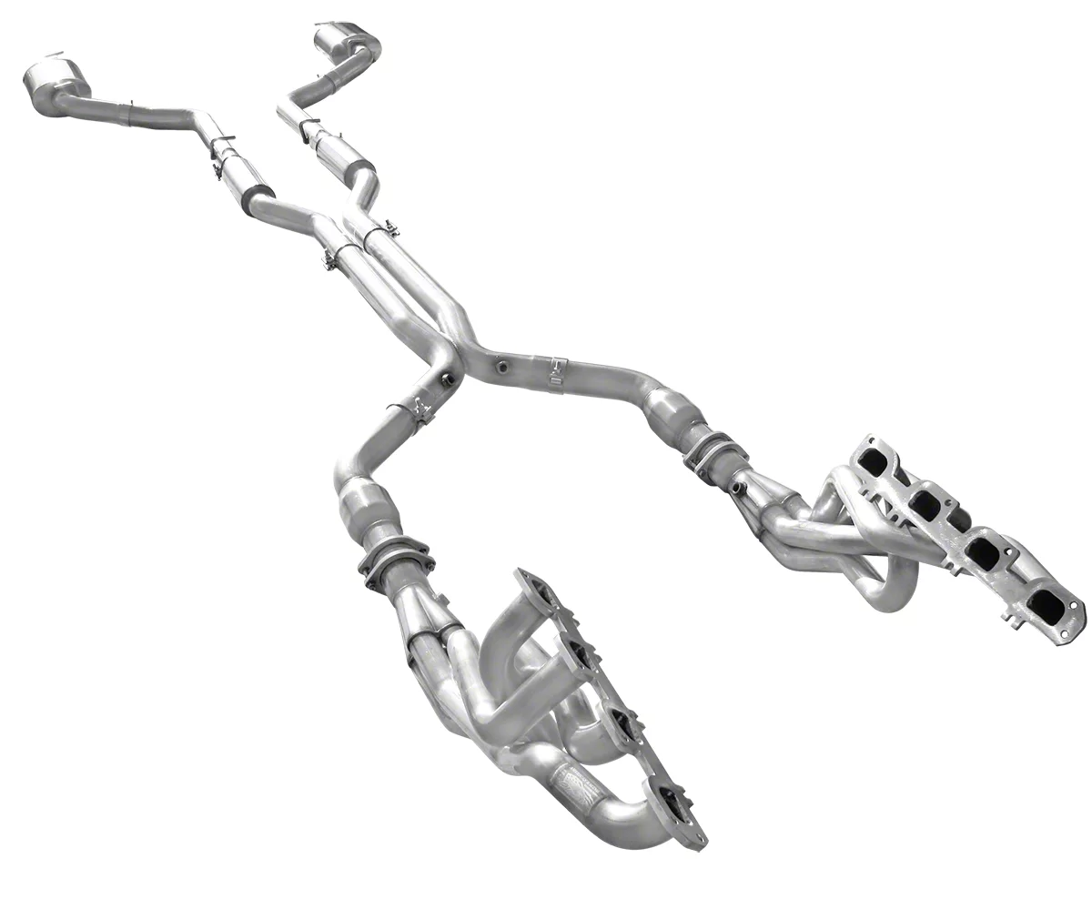 American Racing Headers 1-3/4-Inch Long Tube Headers with Catted Mid-Pipe and Pure Thunder Cat-Back Exhaust (06-14 6.1L HEMI, 6.4L HEMI Charger)