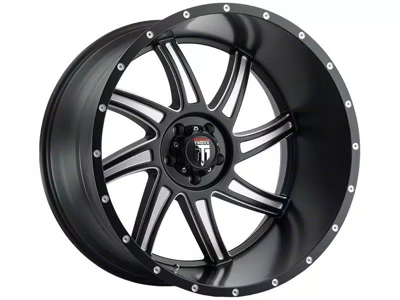American Truxx Vortex Gloss Black Milled 6-Lug Wheel; 20x10; -24mm Offset (07-14 Yukon)