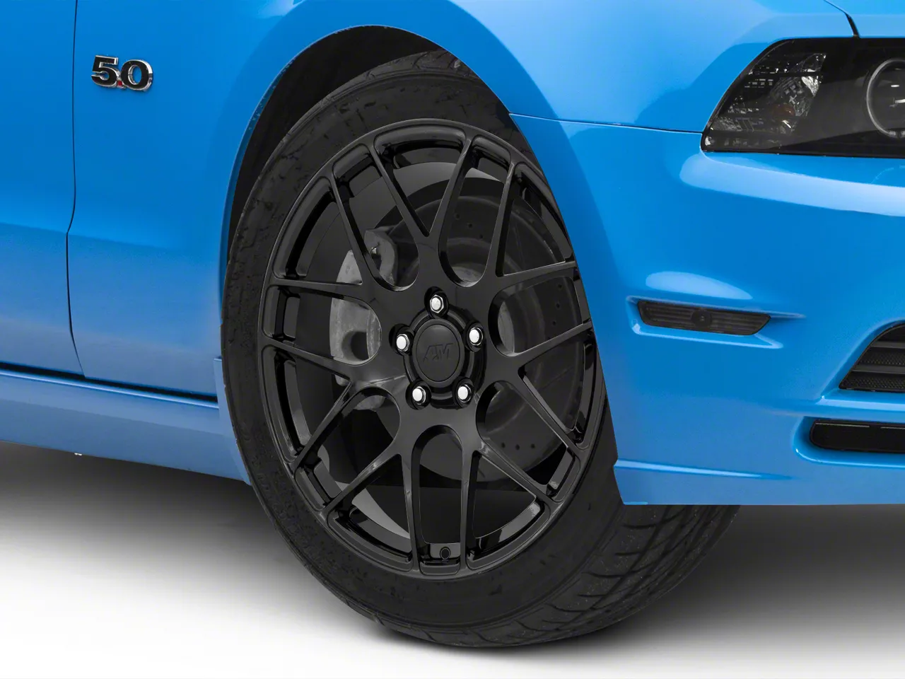 AMR Gloss Black Wheel; Rear Only; 19x11; 56mm Offset (10-14 Mustang)