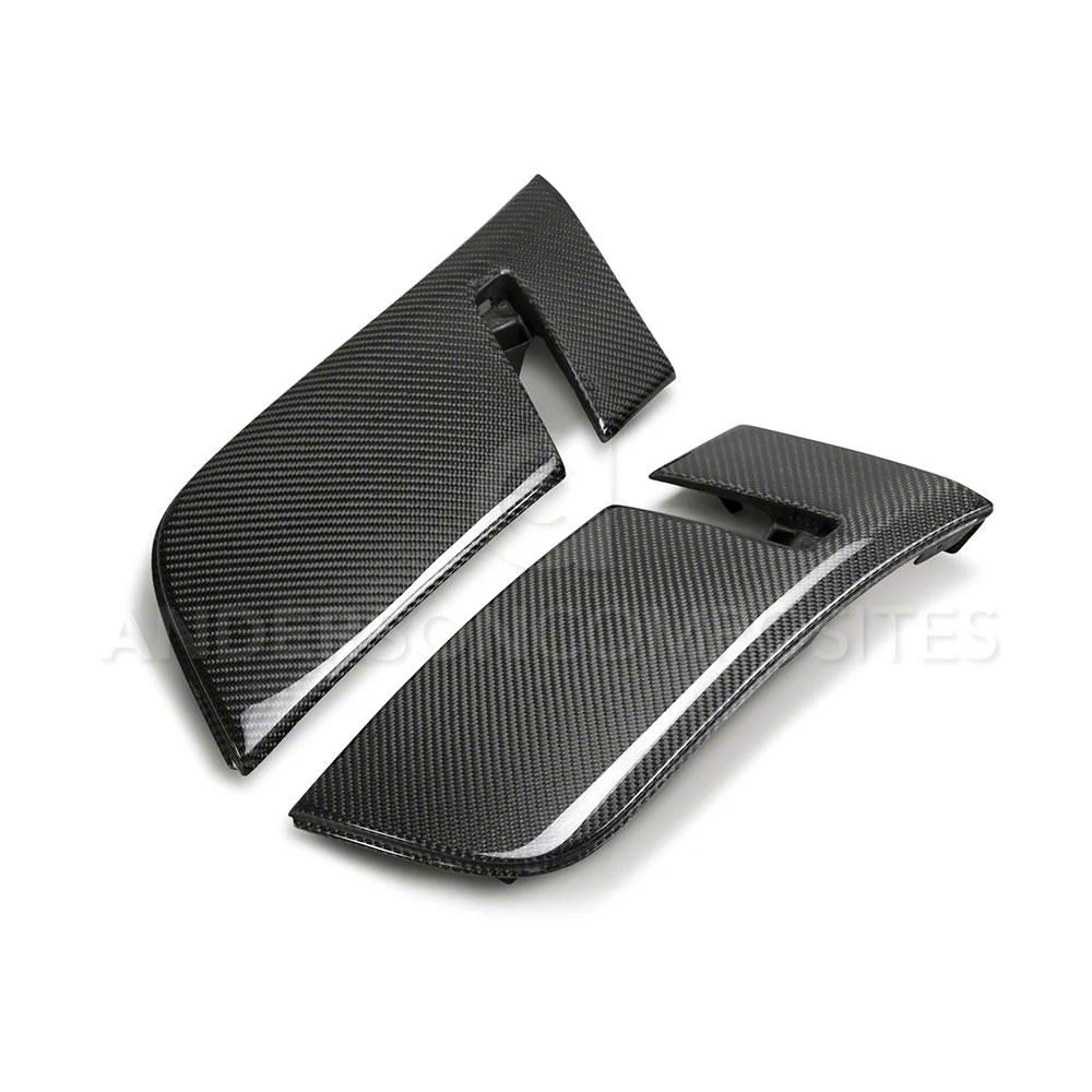 Anderson Composites Front Fender Flare Extensions; Carbon Fiber (18-23 Challenger Widebody)
