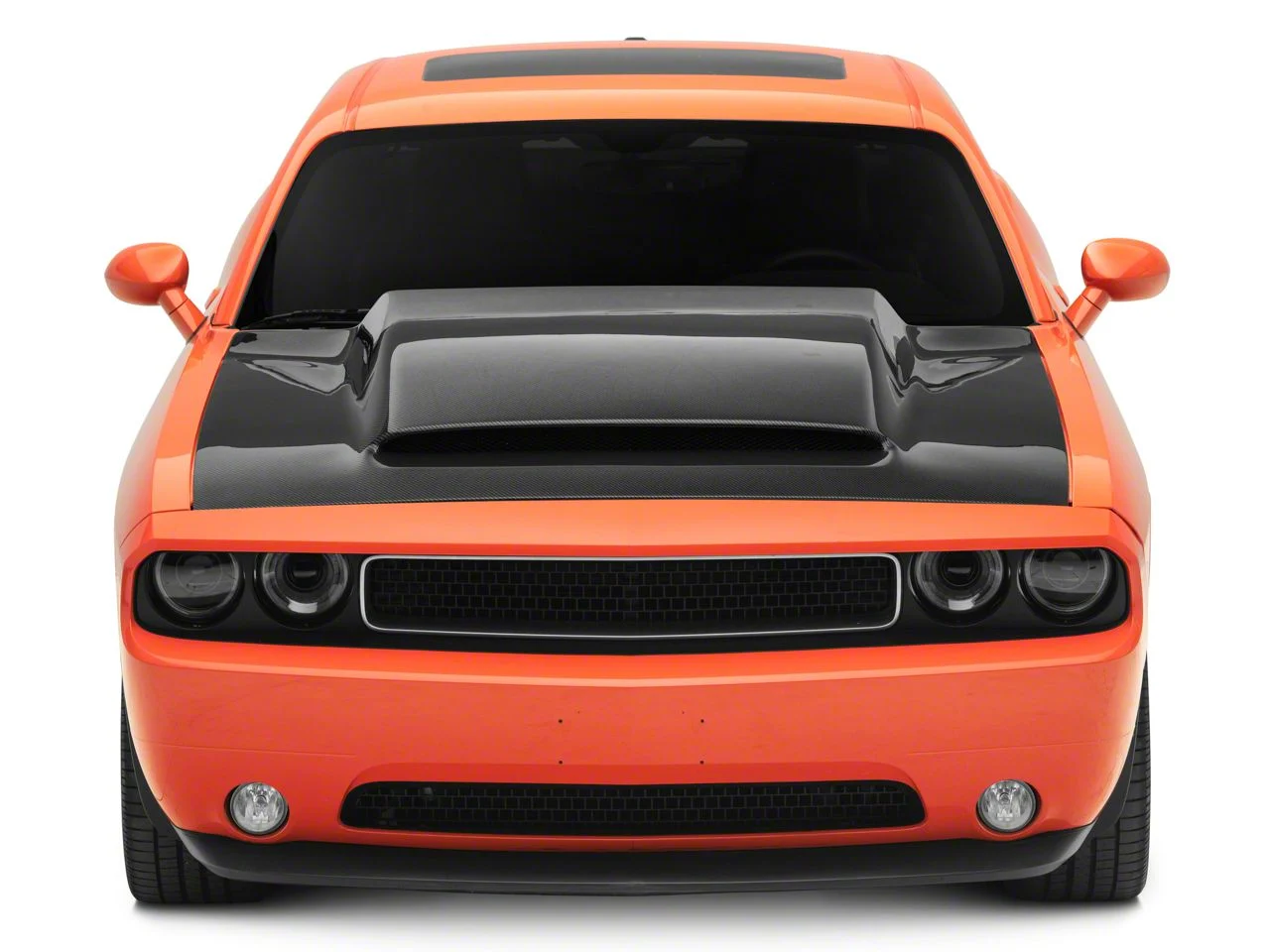 Anderson Composites Type-DP Cowl Hood; Carbon Fiber (08-23 Challenger)