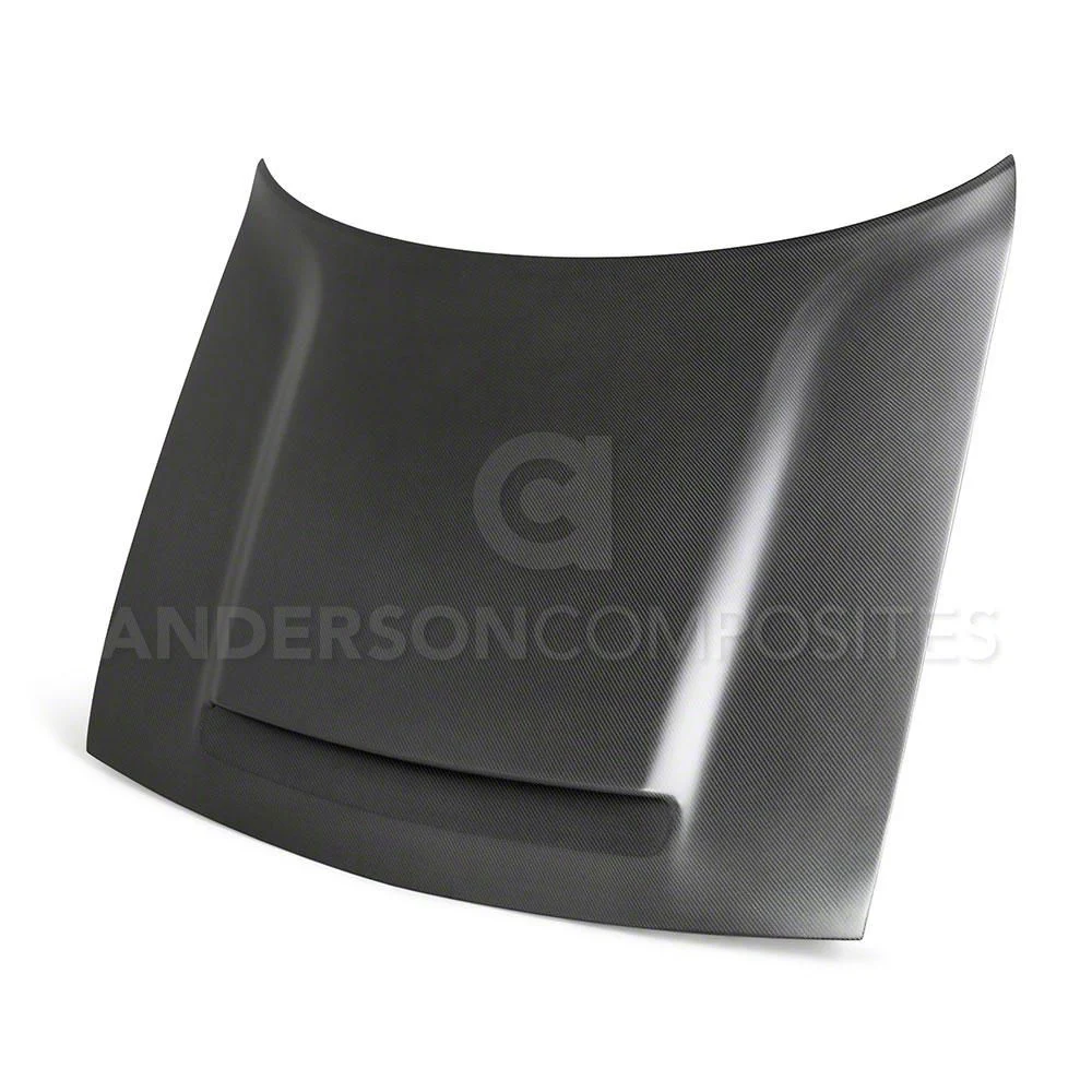 Anderson Composites Type-OE Demon Hood; Dry Carbon Fiber (08-23 Challenger)