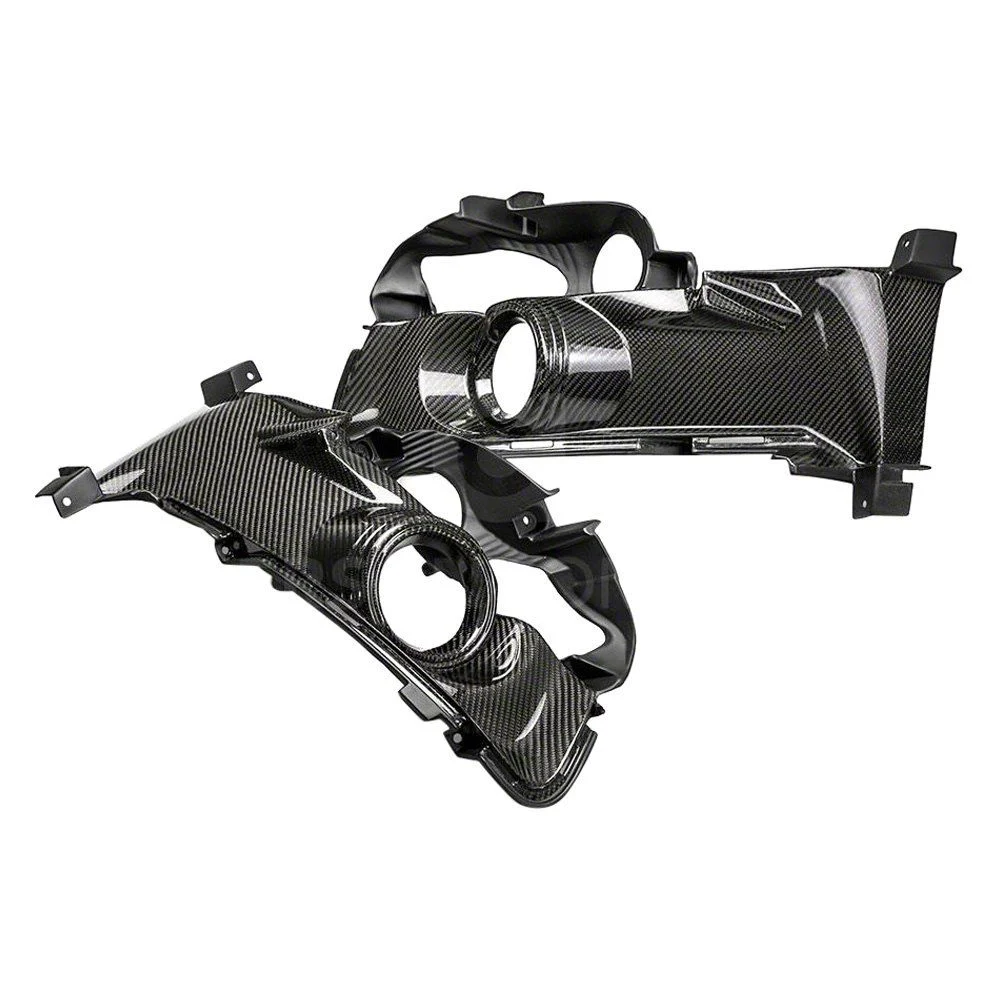 Anderson Composites Fog Light Surrounds; Carbon Fiber (15-17 Mustang GT, EcoBoost)