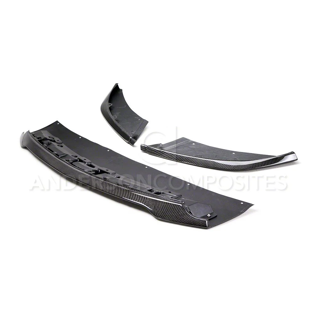 Anderson Composites Front Chin Splitter; Carbon Fiber (15-20 Mustang GT350)