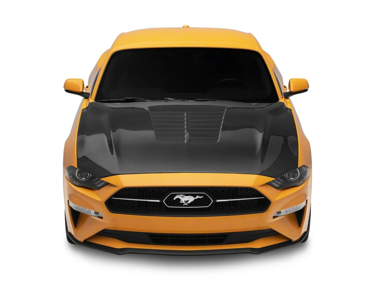 Anderson Composites Type-GT5 GT500 Style Hood; Double Sided Carbon Fiber (18-23 Mustang GT, EcoBoost)