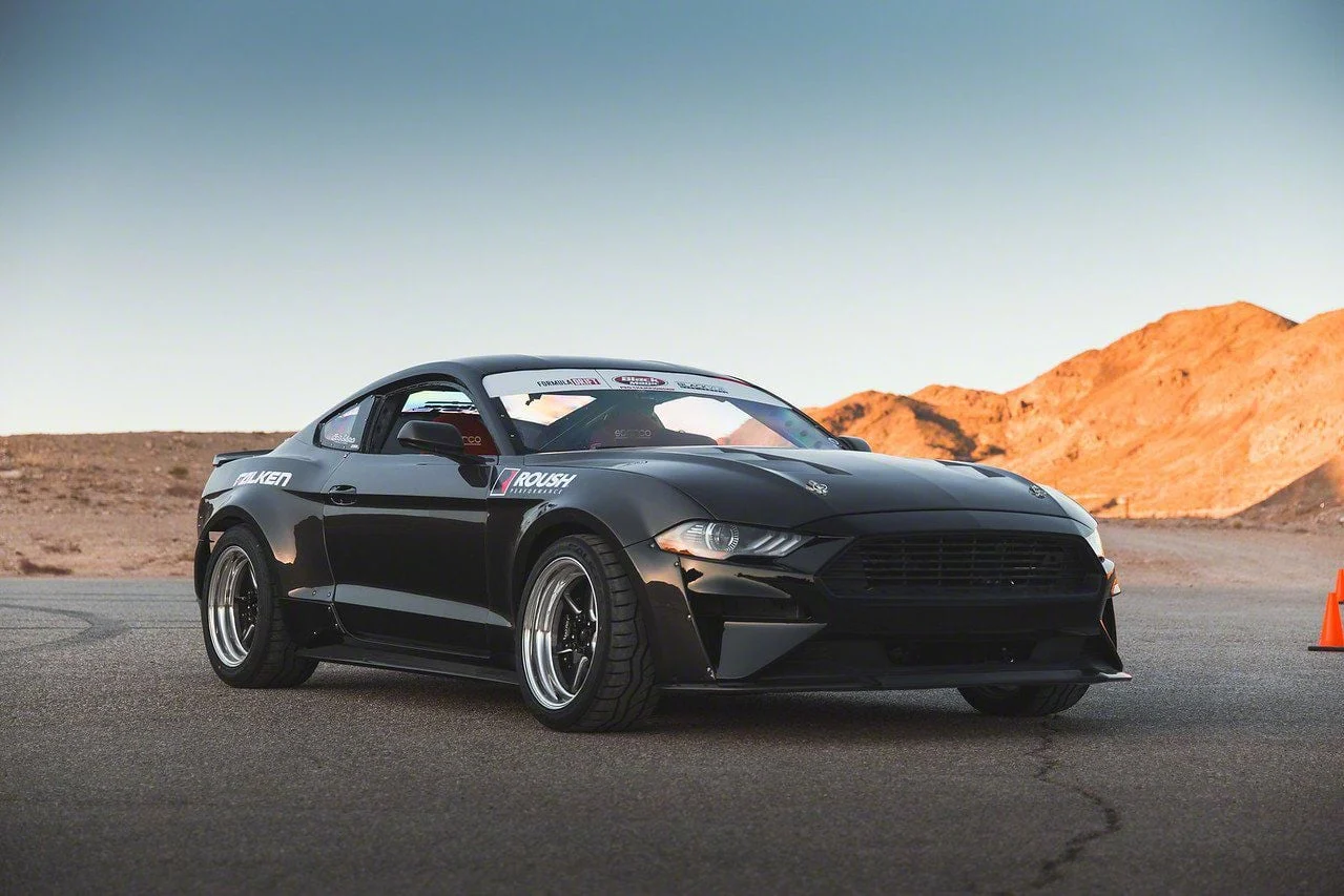 Anderson Composites Type-JTP Fender Flares; Front and Rear; Carbon Fiber (18-23 Mustang GT, EcoBoost)