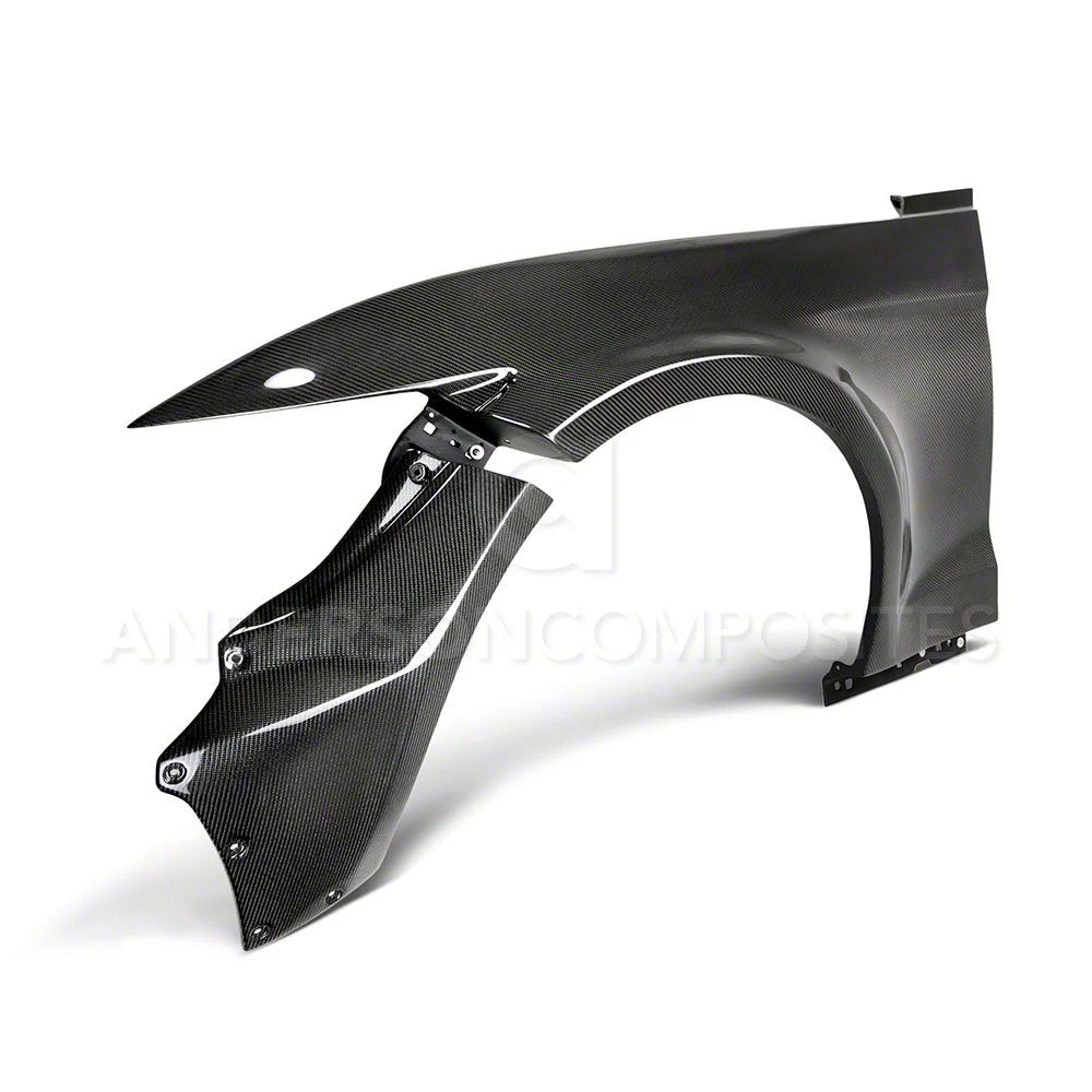 Anderson Composites Type-JTP Wide Fender Flares; Carbon Fiber (15-17 Mustang w/ Roush Fascia)