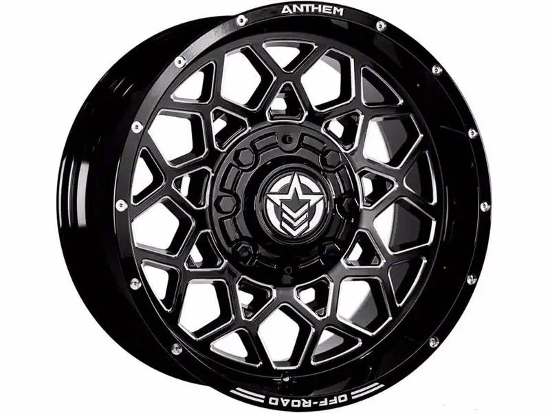 Anthem Off-Road Avenger Gloss Black Milled 6-Lug Wheel; 20x10; -18mm Offset (07-14 Yukon)