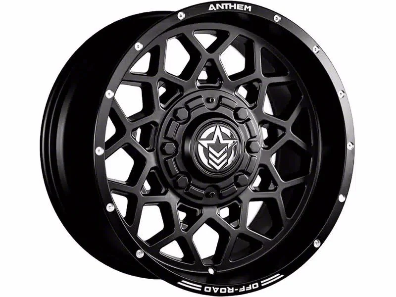 Anthem Off-Road Avenger Satin Black 6-Lug Wheel; 18x9; 18mm Offset (07-14 Yukon)