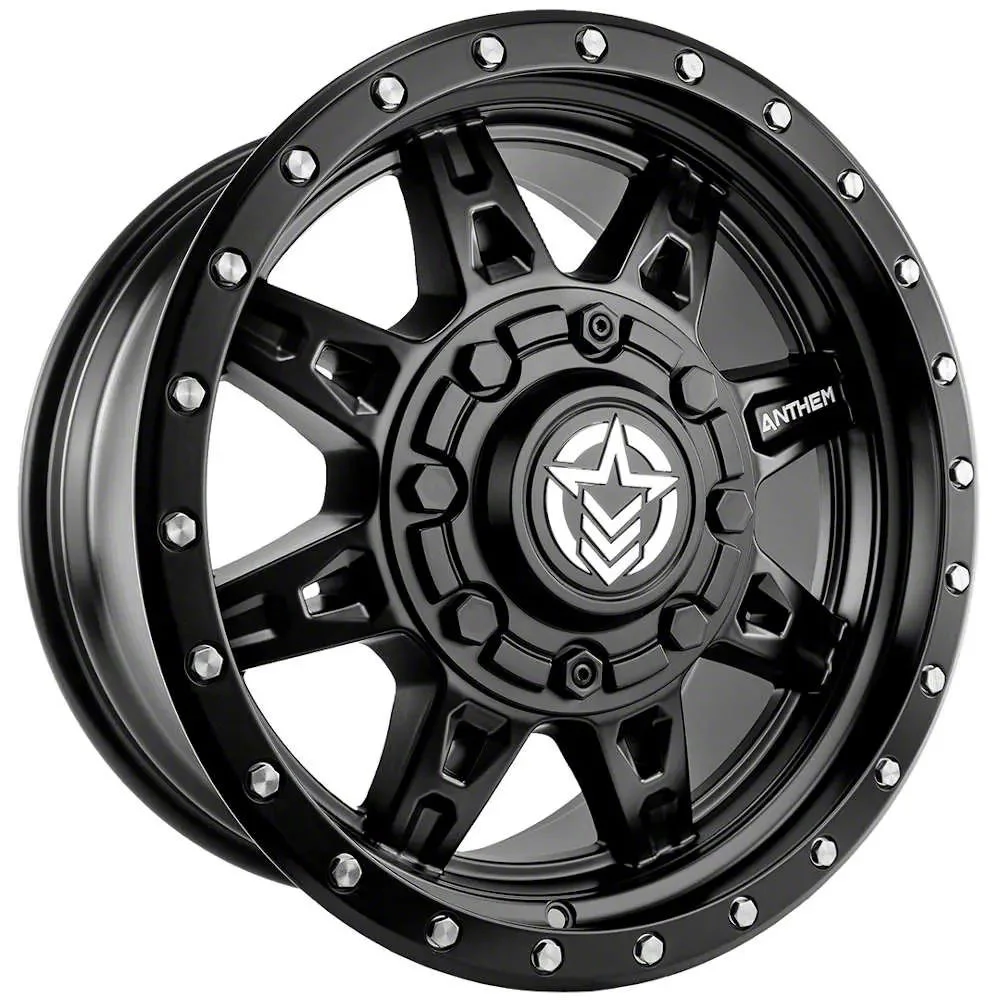 Anthem Off-Road Rogue Satin Black 6-Lug Wheel; 18x9; 18mm Offset (07-14 Yukon)