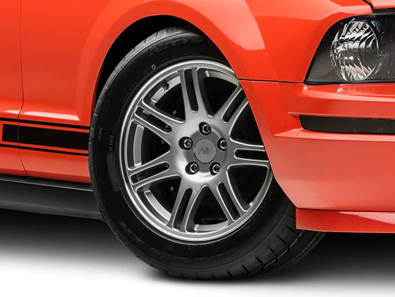 10th Anniversary Cobra Style Anthracite Wheel; 17x9; 30mm Offset (05-09 Mustang GT, V6)