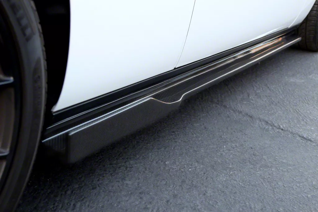 APR Performance Side Rocker Extensions; Carbon Fiber (15-23 Challenger SRT Hellcat, SRT Jailbreak)