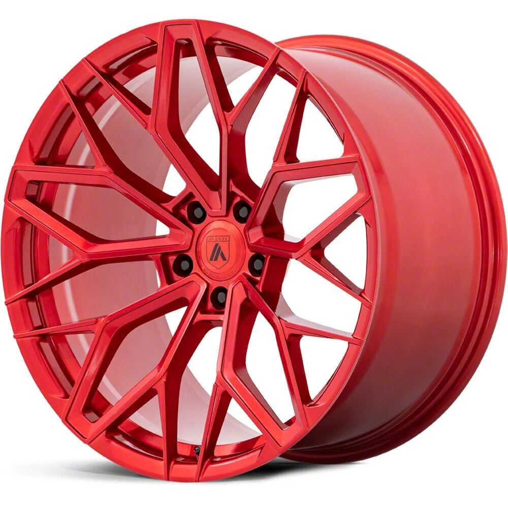 Asanti Mogul Candy Red Wheel; Rear Only; 20x11; 22mm Offset (06-10 RWD Charger)