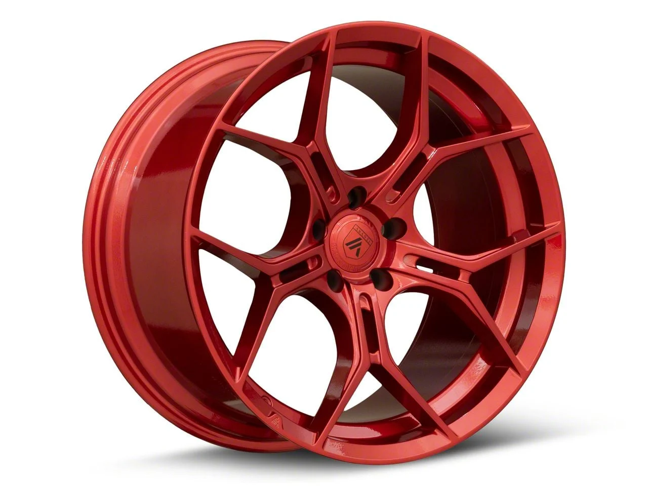 Asanti Monarch Candy Red Wheel; Rear Only; 22x10.5; 20mm Offset (06-10 RWD Charger)