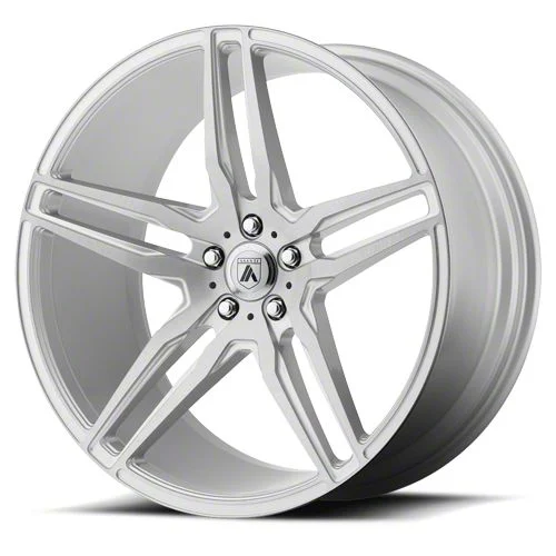 Asanti Orion Brushed Silver with Carbon Fiber Insert Wheel; Rear Only; 22x10.5; 25mm Offset (06-10 RWD Charger)